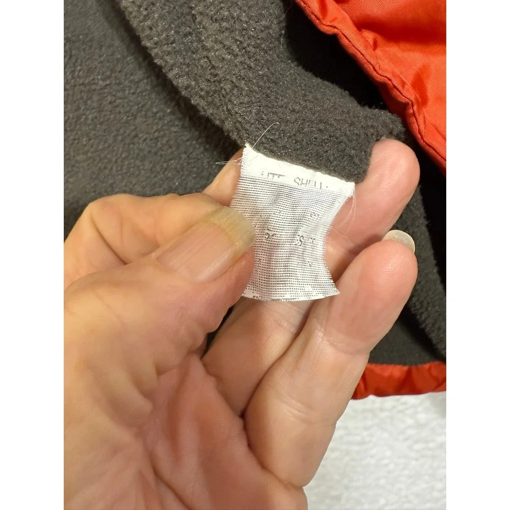 ZARA BOYS Orange Puffer Vest Quilted‎ Padded Hooded Zip Up Pockets Size M